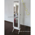 wooden framed mirror stand with jewelry armoire,standing mirror jewelry armoire